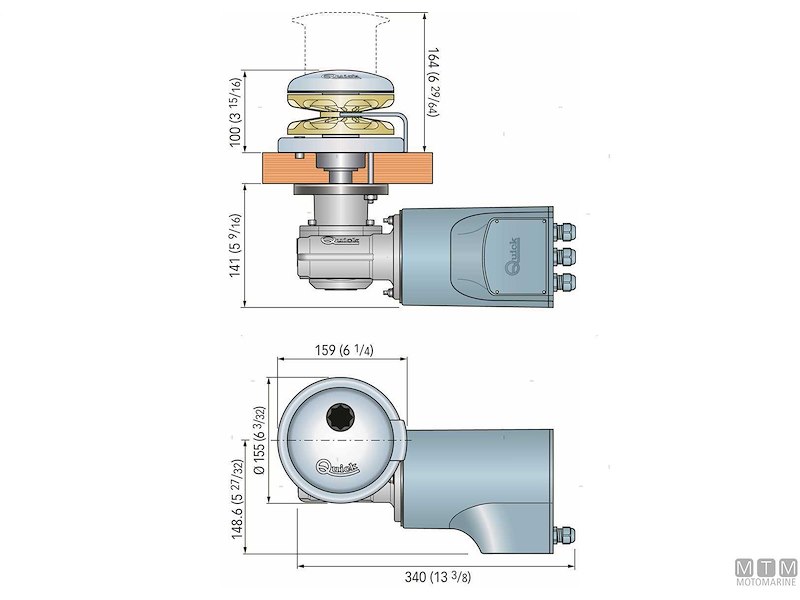 Verricello Salpa Ancora Quick Rider R3