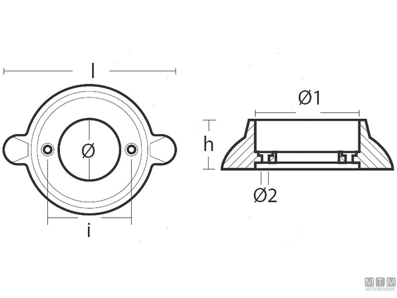 ANODO A COLLARE PER BUCK SAILDRIVE IN ZINCO 