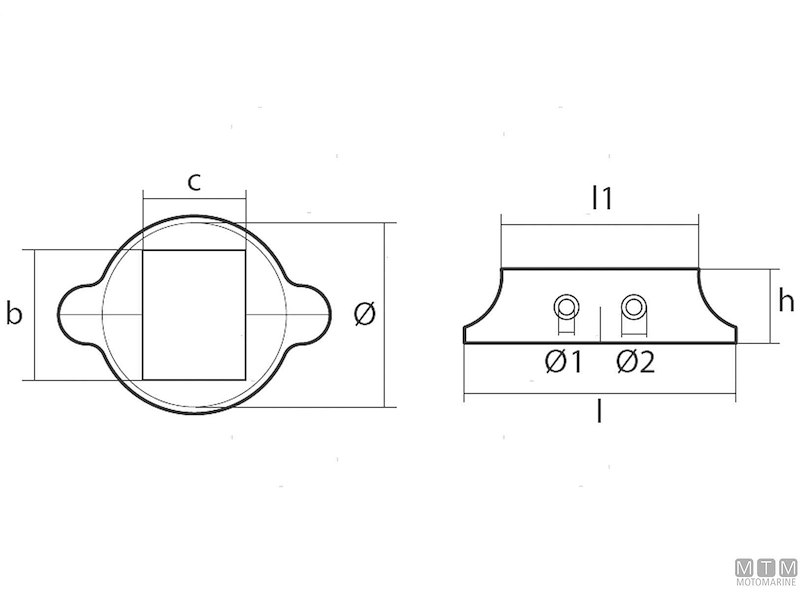 Anodo Collare per Lombardini Sail Drive