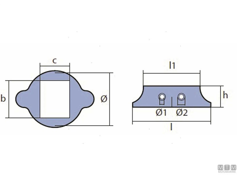Collare Lombardini Sail-Drive 2 Sezioni