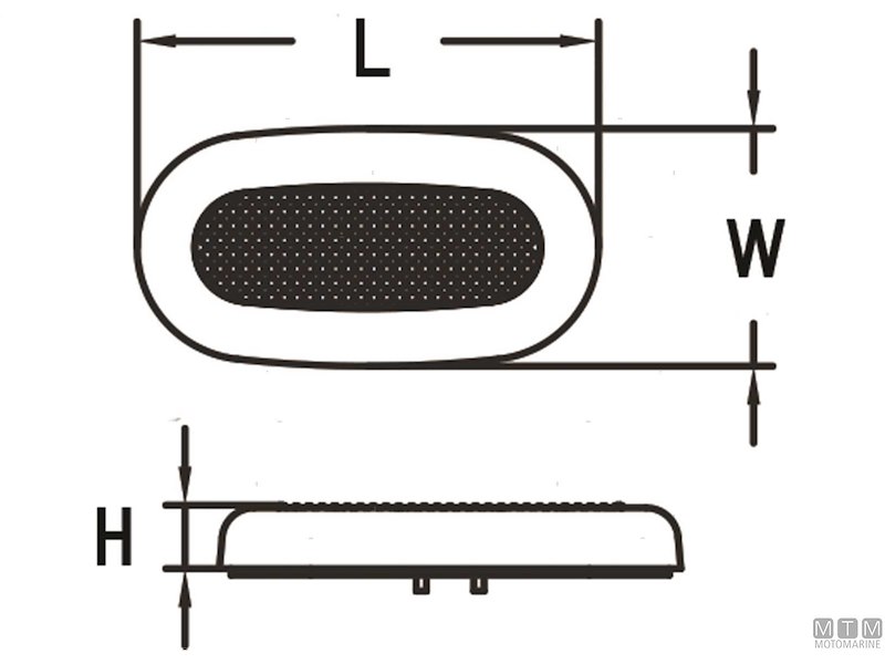 LUCE CORTESIA FLAT LED 12V 