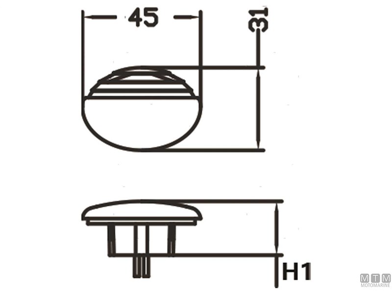 Luci di Cortesia LED 12V Elliptic PL