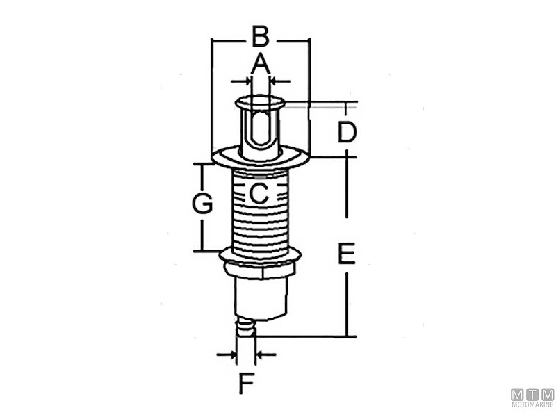 ASTA TRAINO POP-UP INOX 