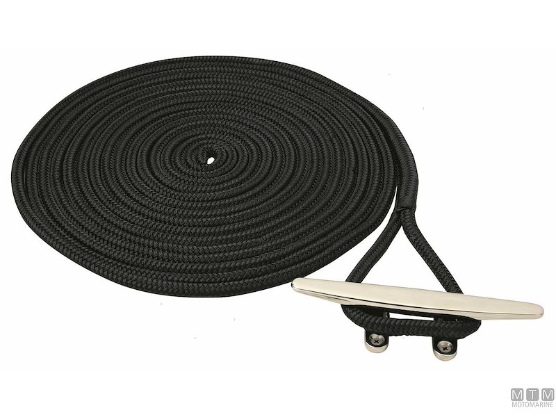 Treccia Mooring Nero con Gassa 