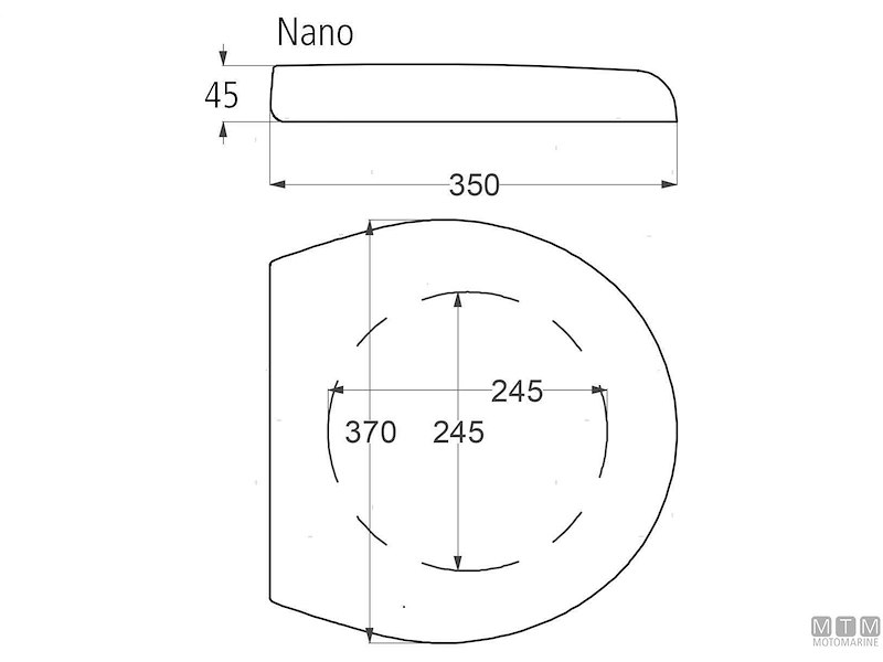 Toilet Tecma Nano - Serie Compact