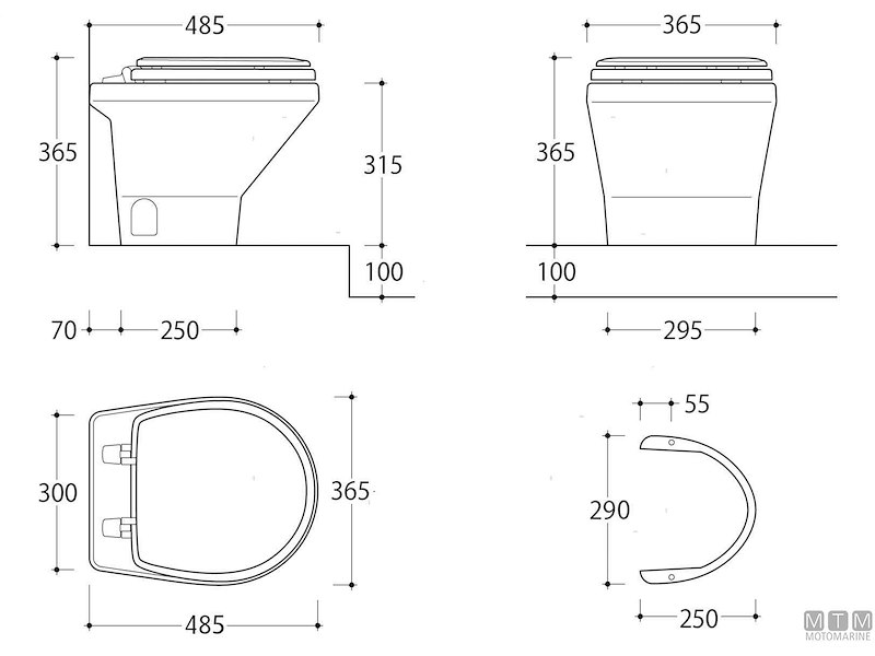 WC - Toilet Tecma Compass Short