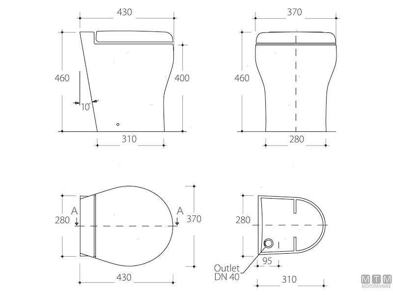 WC - Toilet Tecma Elegance 2G
