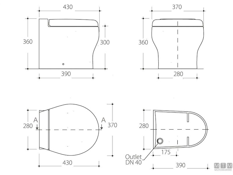 WC - Toilet Tecma Elegance 2G