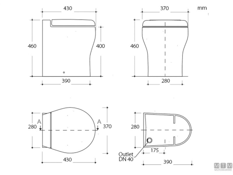 WC - Toilet Tecma Elegance 2G
