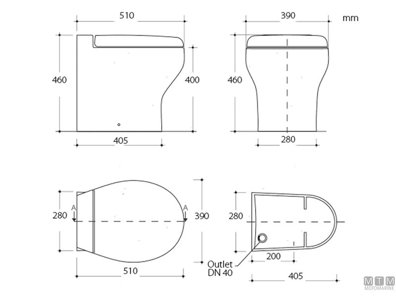 WC - Toilet Tecma Silence Plus 2G