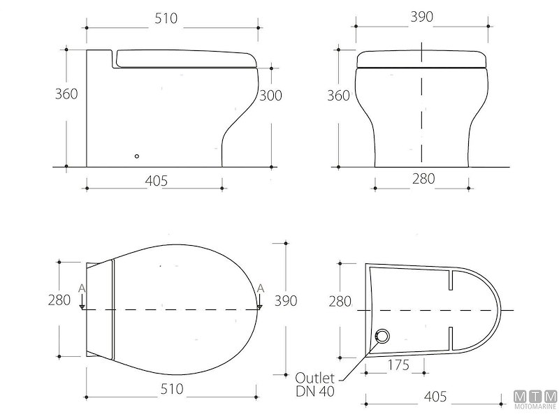 WC - Toilet Tecma Silence Plus 2G