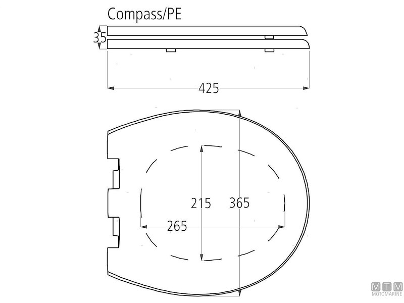 Sedute e Cerniere per Toilet Compact