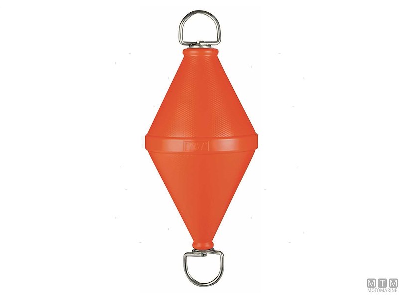 Boa Biconica con Asta Passante in Acciaio Inox 