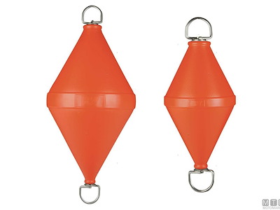 Boa Biconica con Asta Passante in Acciaio Inox 