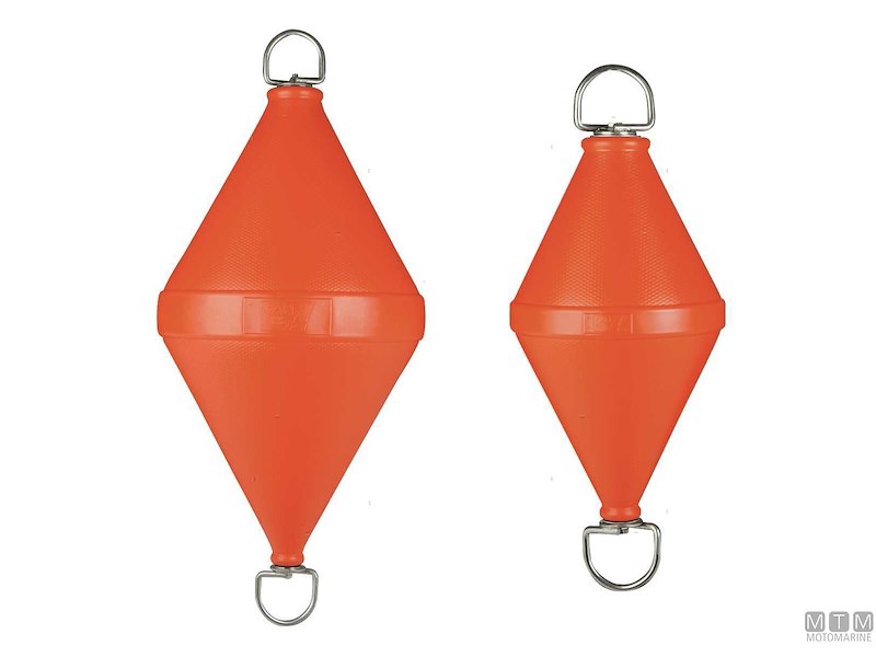 Boa Biconica con Asta Passante in Acciaio Inox 