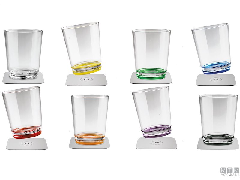 Set 2 Bicchieri Magnetici in Plastica