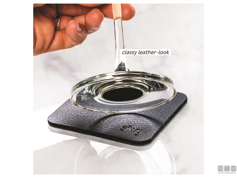 Set 2 Sottobicchieri Metallici per Bicchieri Magnetici