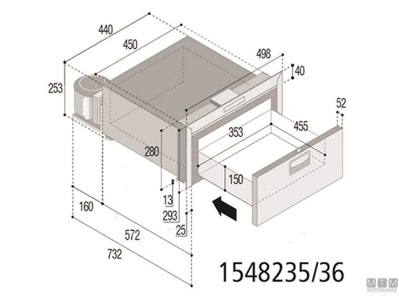 CONGELATORE VF DW35BTX A CASSETTO 