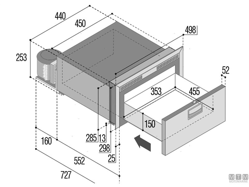 CONGELATORE VF DW35BTX A CASSETTO 