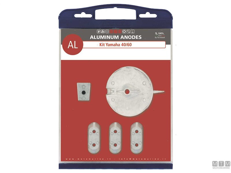 KIT ANODI YAMAHA 40/60 IN ALLUMINIO 