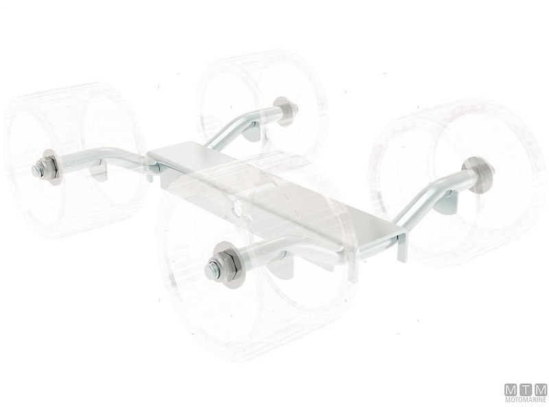 STAFFA RULLO LATERALE QUADRUPLO 