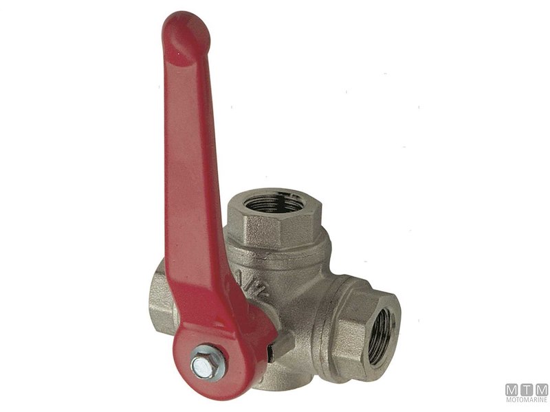 Valvola a Sfera a 3 Vie in Ottone