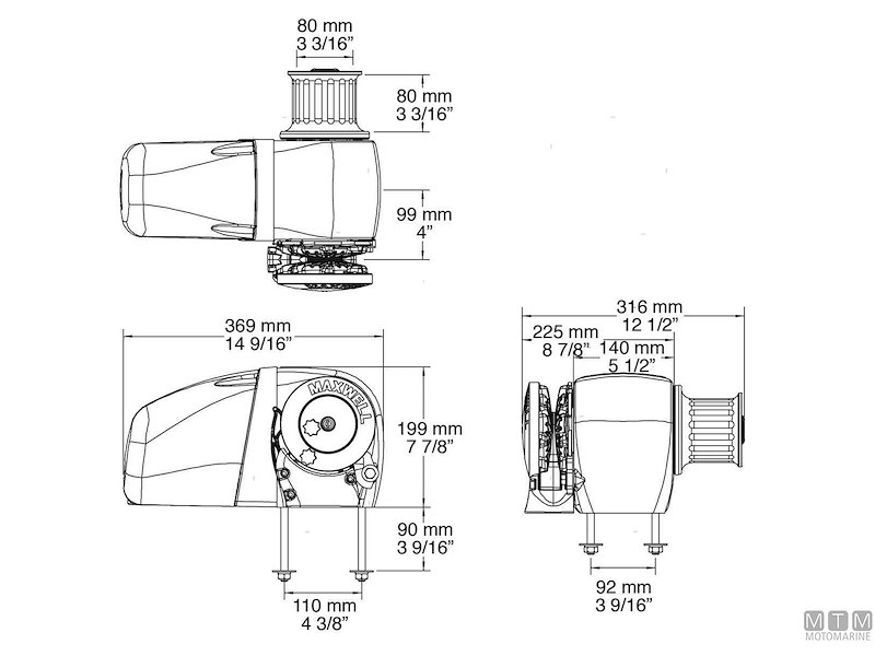 Verricello Salpa Ancora Maxwell HRC10