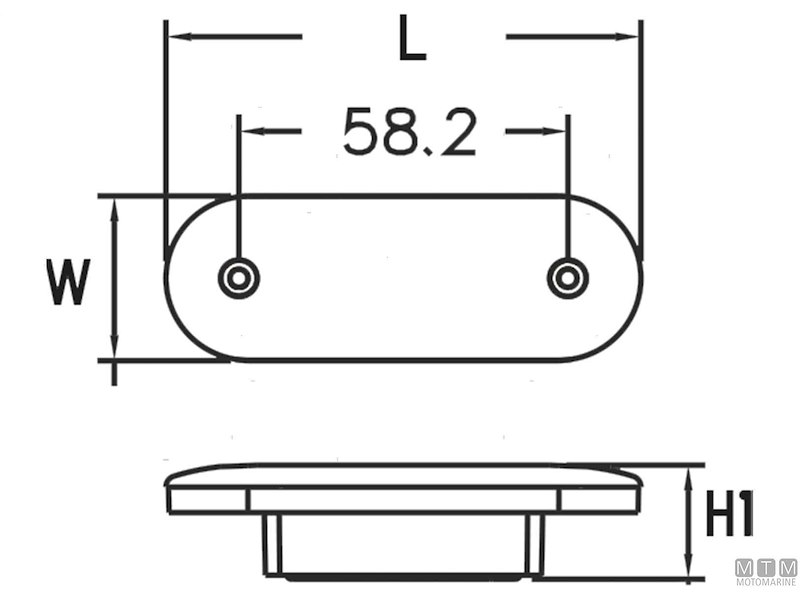 LUCE LED 12V ELIPTIC FLUSH IP67 L84 PL 