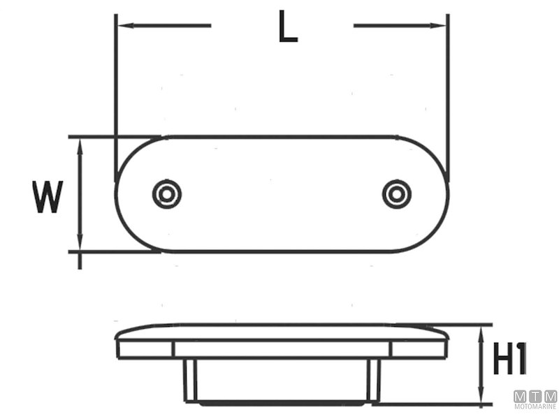 LUCE LED 12V TOP IP67 L73 INOX 