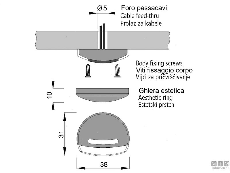 Luce di Cortesia Eletra-T LED