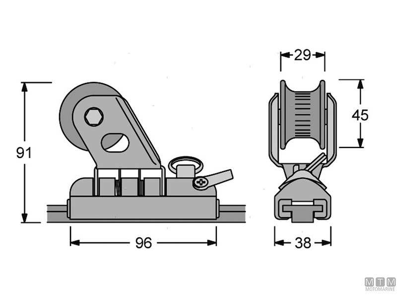 Carrello e Rotaia Genoa 26x4