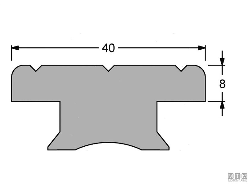 Carrello e Rotaia Genoa 40x8