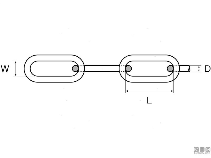 Catena Lunga in Acciaio Inox