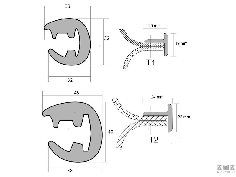 Bottazzo Profilo Parabordo T