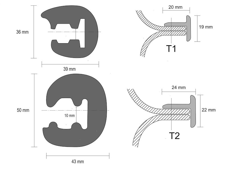 Bottazzo Profilo Parabordo T