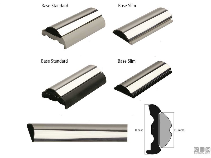 Bottazzo Profilo Parabordo Sphaera in Acciaio Inox