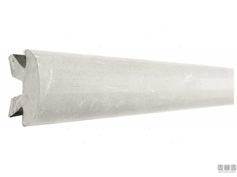 Bottazzo Profilo Parabordo con Supporto in Alluminio Anodizzato 