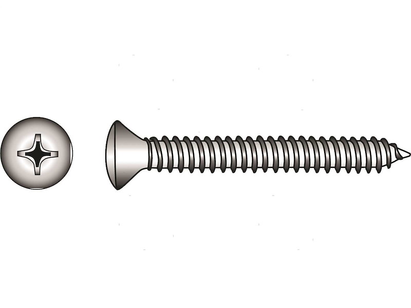 Viti Autofilettanti con Testa Svasata con Calotta DIN 7983