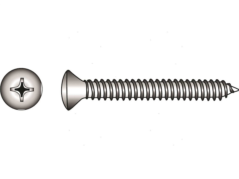 Viti Autofilettanti con Testa Svasata con Calotta DIN 7983