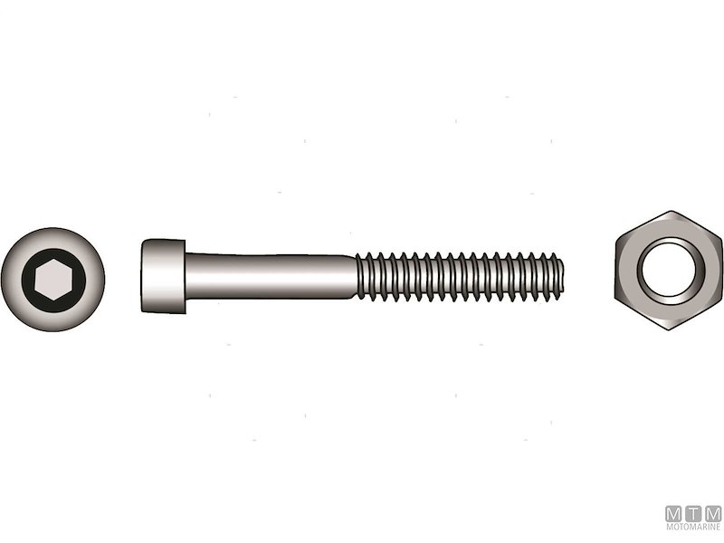 Viti Testa Cilindrica con Cava Esagonale DIN 912 + Dadi