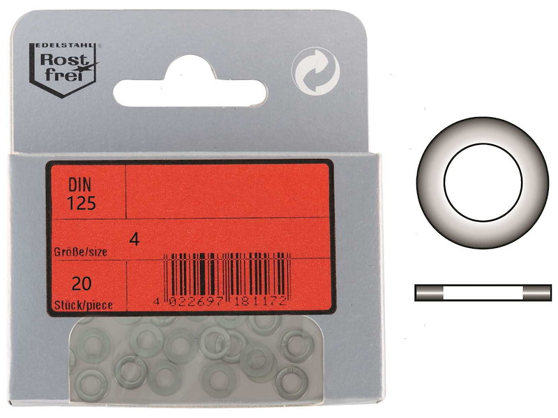 Rondelle Piane DIN 125