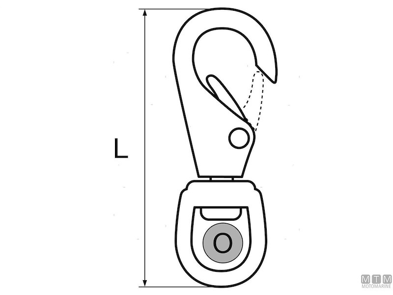 Moschettone Girevole Standard