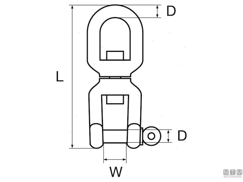 Girella Occhio-Grillo in Acciaio Inox 