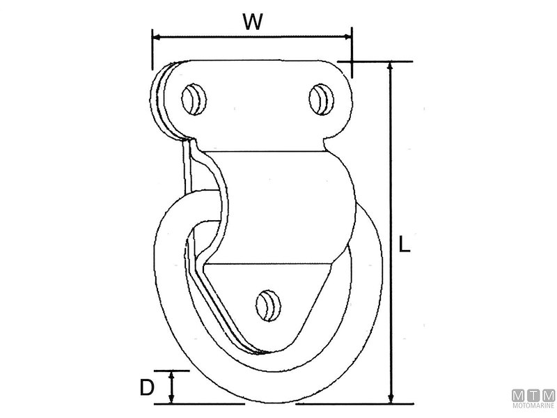 Anello su Piastra 3 Fori HD