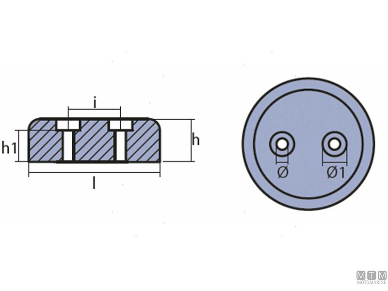 ANODO FLANGIA POPPA JET HAMILTON ZN 