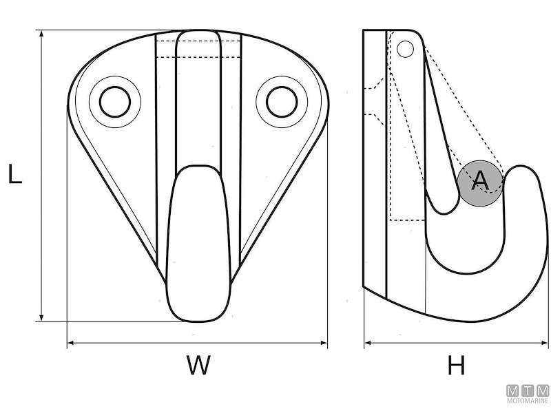 Gancetto Spring Cromato
