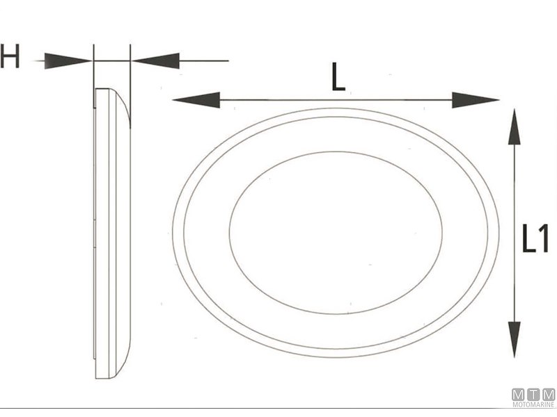 PLAFONIERA LED PUSH ON 12V L140MM 