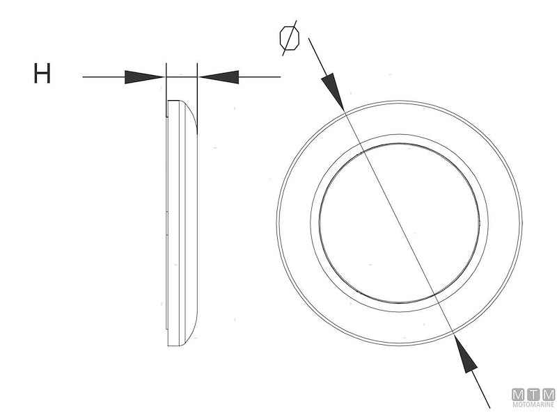 Plafoniere Slim Inox LED
