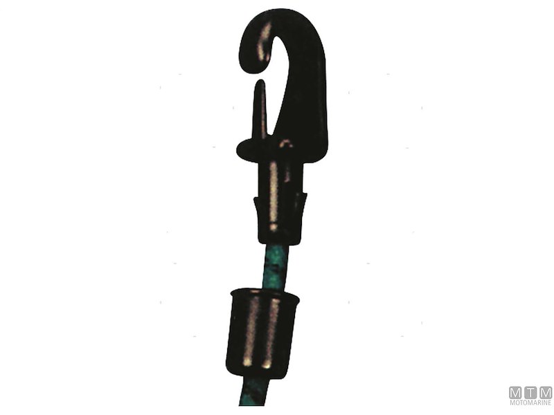 Gancetto Autobloccante Nero per Elastici