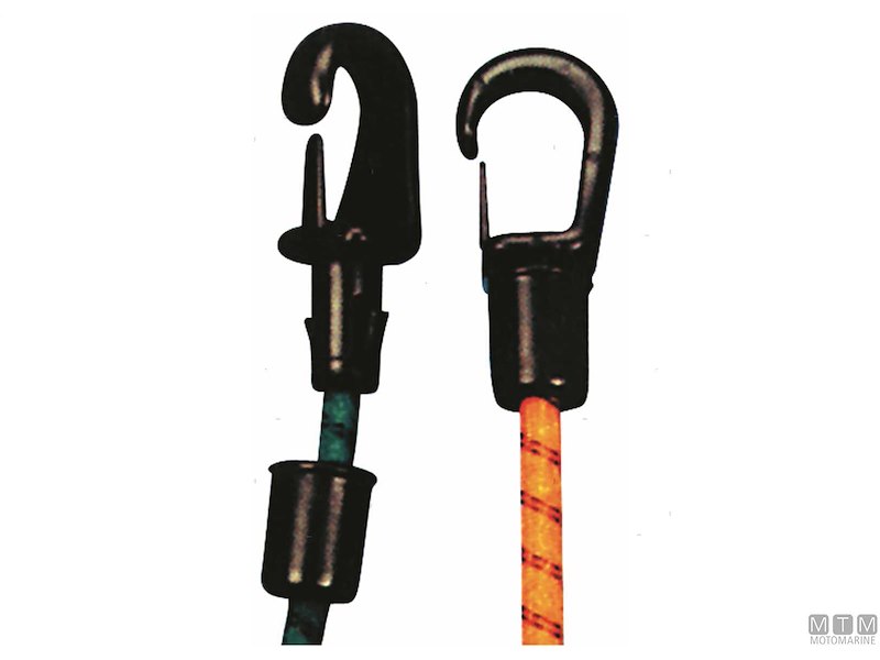 Gancetto Autobloccante Nero per Elastici